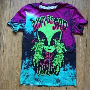 *SOLD* Alien Tie Dye Festival Rave T Shirt Dress